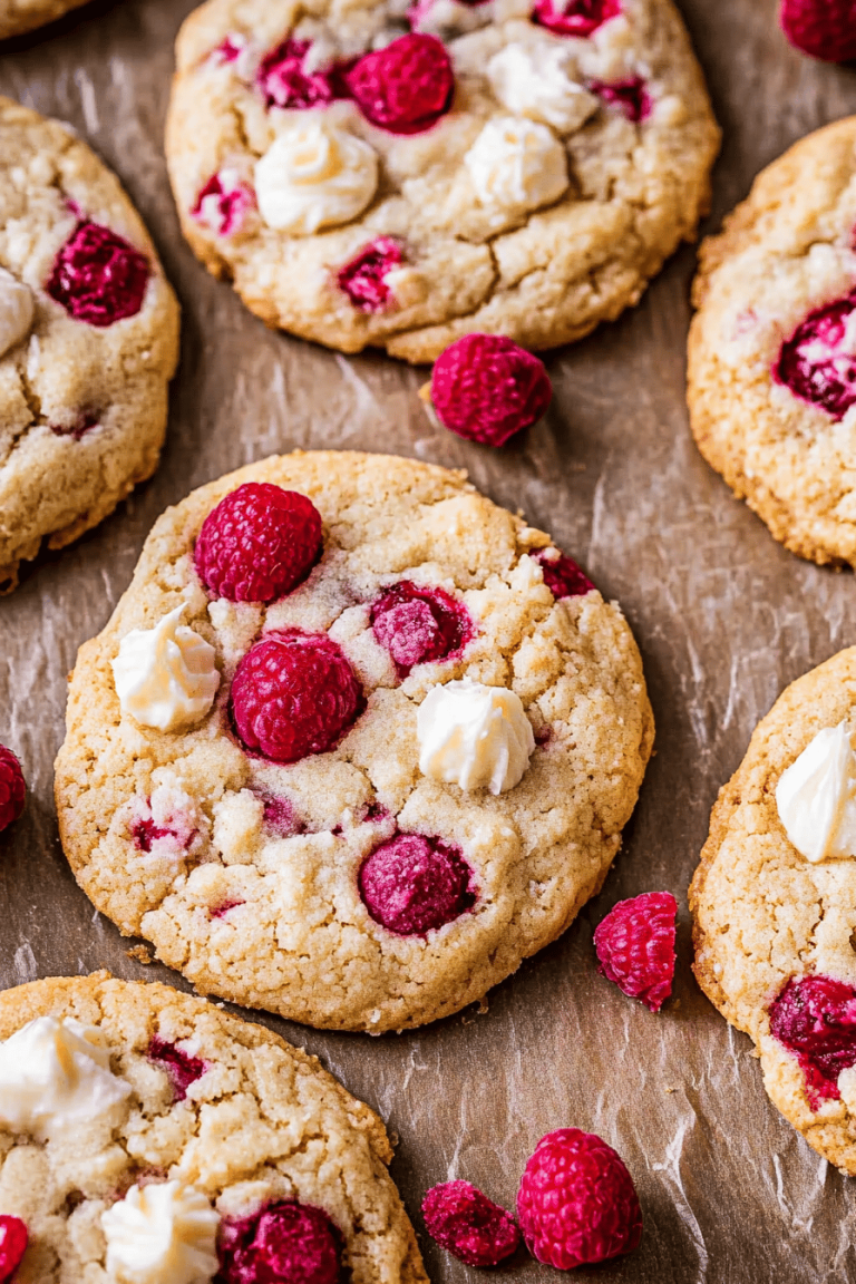 Raspberry Cheesecake Cookies