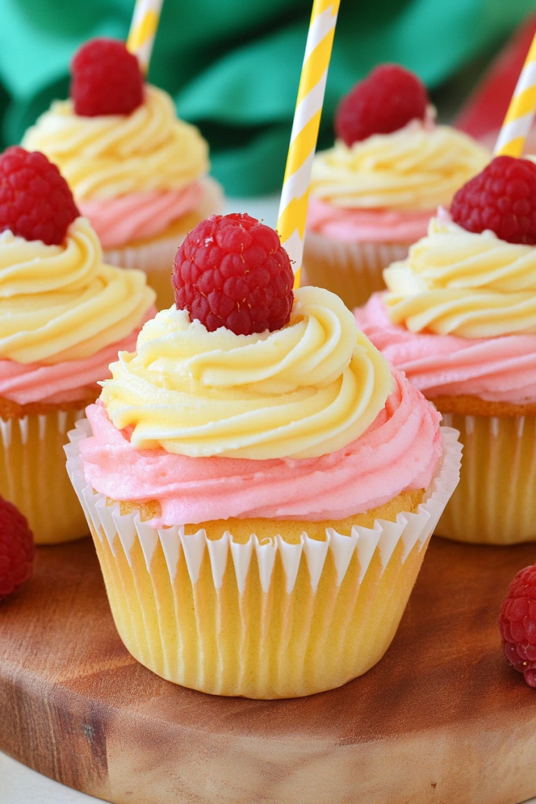 Raspberry Lemonade Cupcakes
