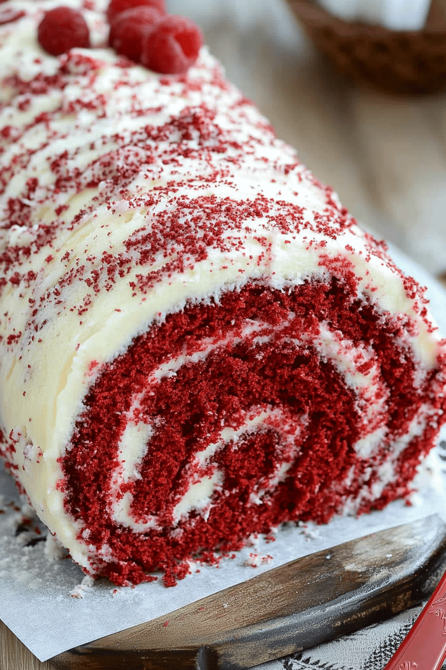 Red Velvet Cake Roll ingredients