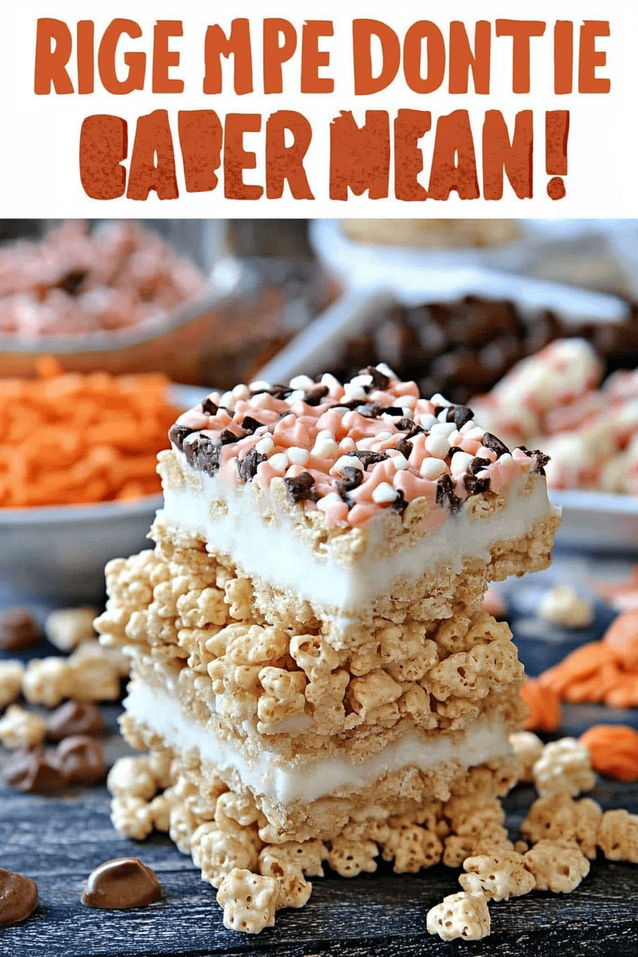 Rice Krispie Treats Recipe Final Dish Presentation