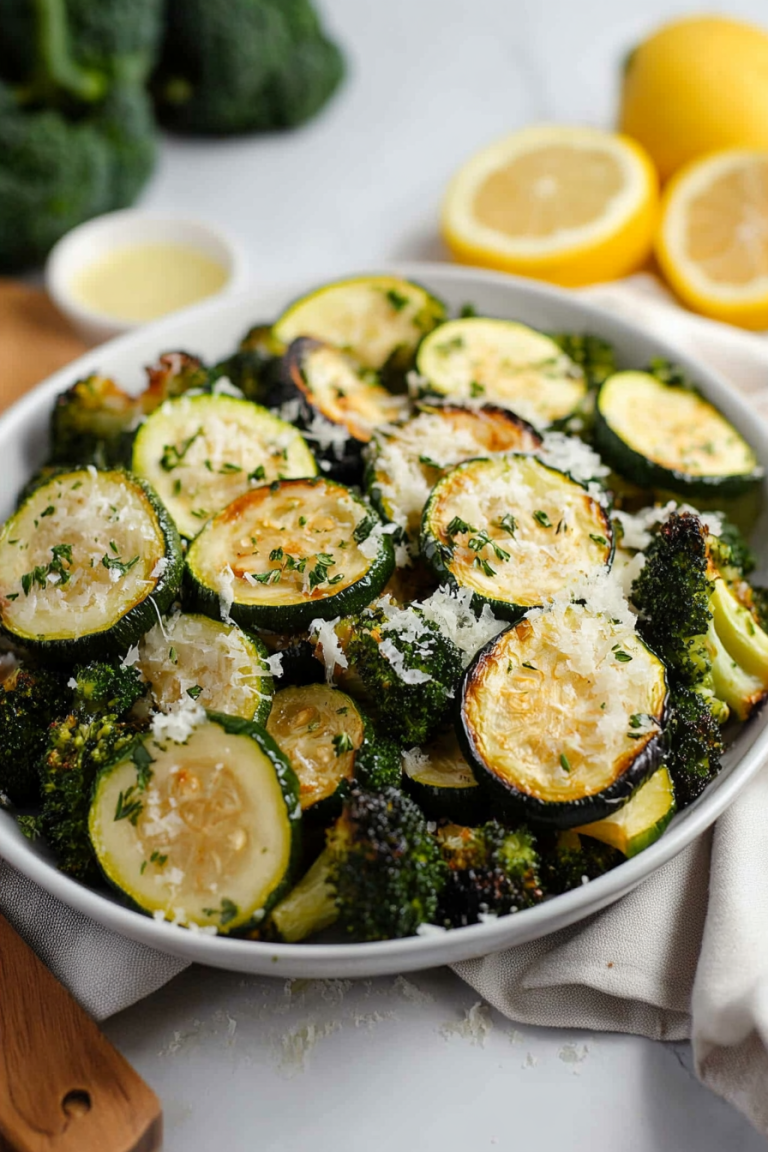 Roasted Broccoli Zucchini Side