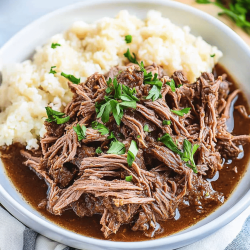Slow Cooker Shredded Beef