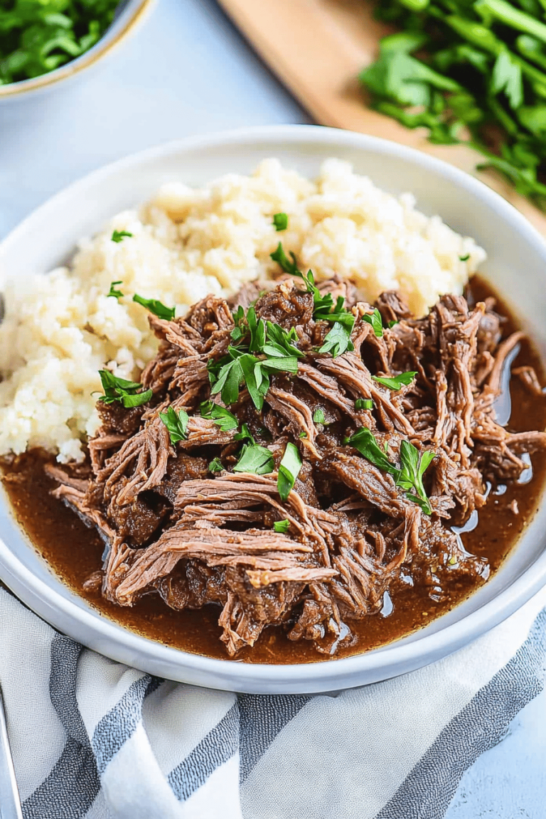 Slow Cooker Shredded Beef