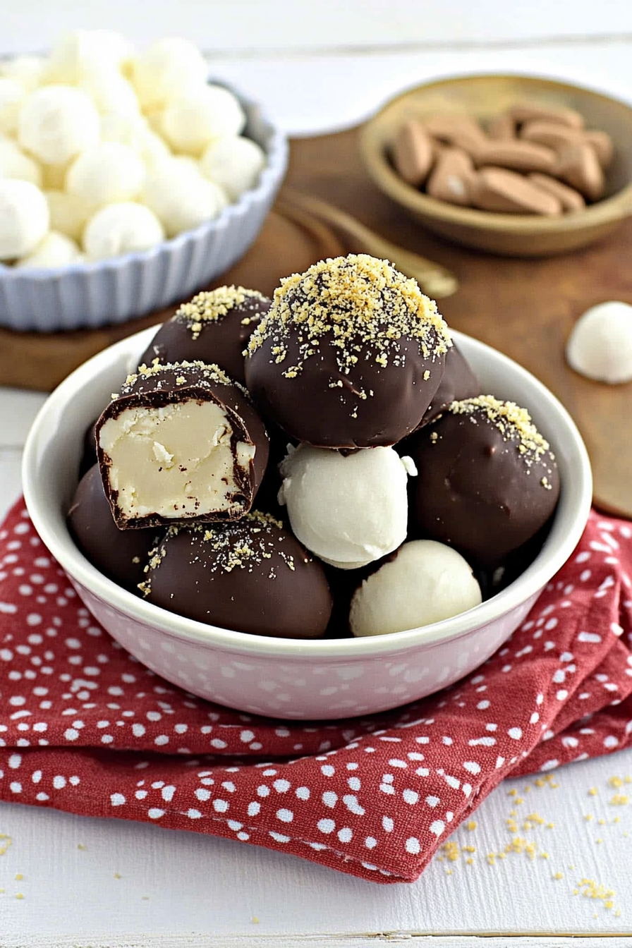 S'more Truffles Recipe Final Dish Presentation