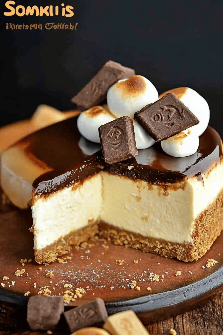 S'mores Cheesecake Recipe ingredients