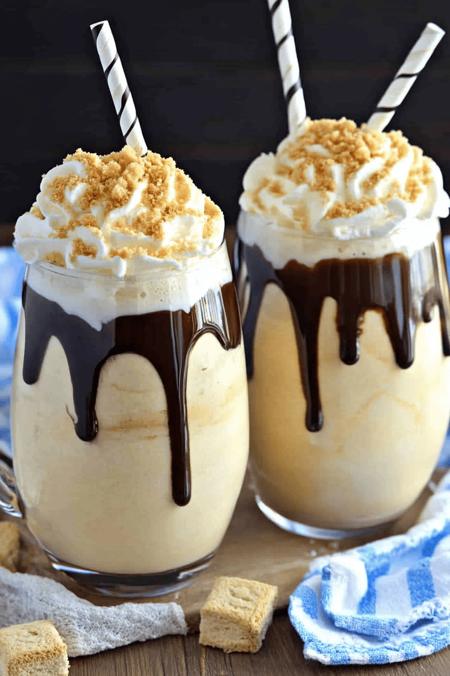 S'mores Coffee Milkshake Recipe ingredients
