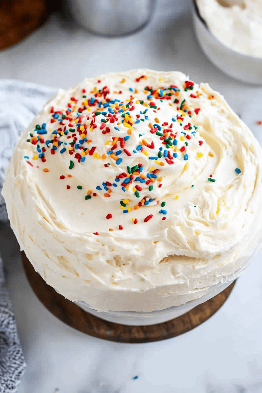 Sour Cream Frosting Final Dish Presentation
