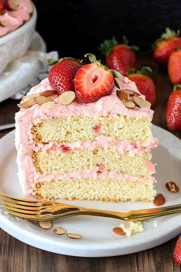Strawberry Almond Cake Recipe