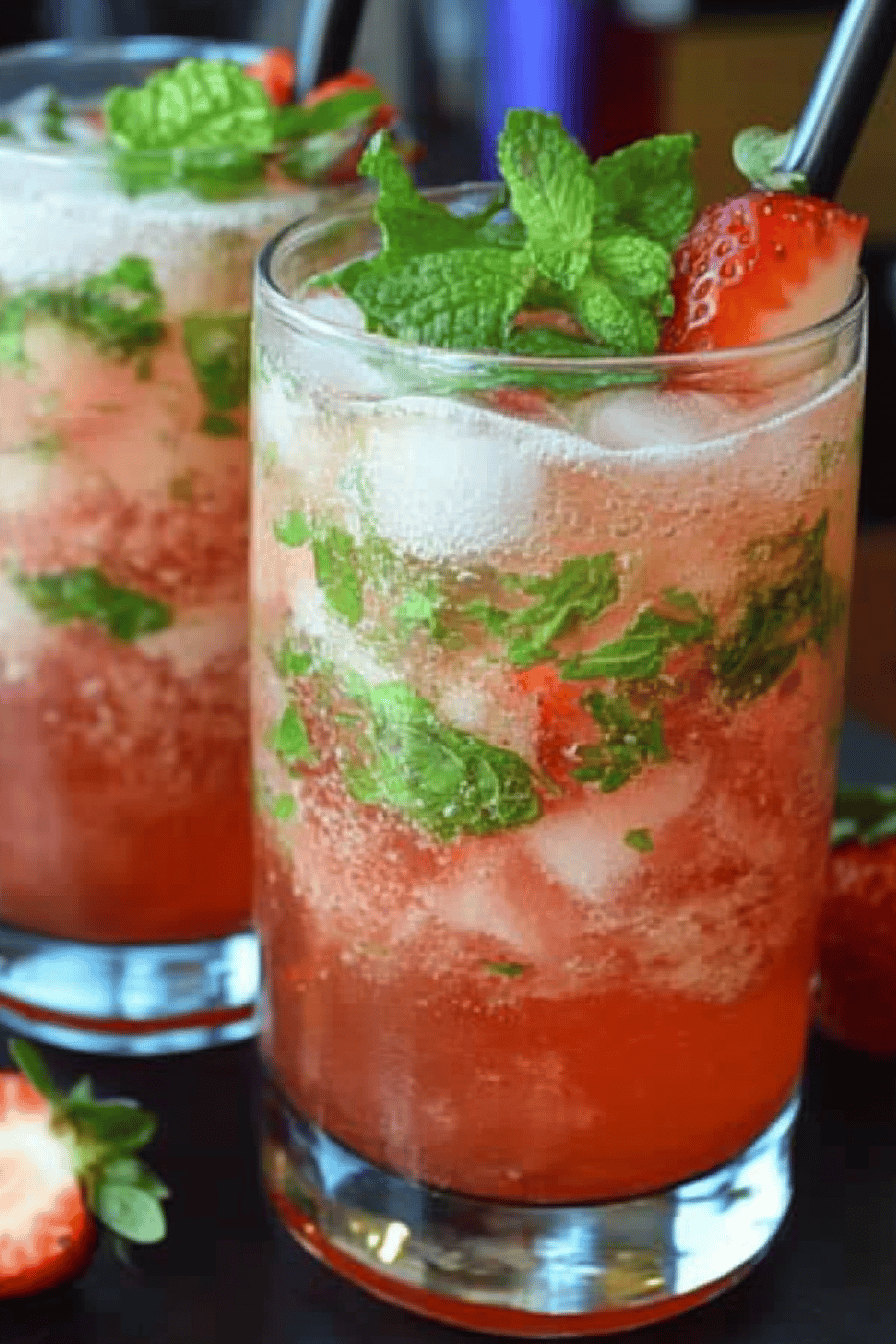 Strawberry Mojitos ingredients