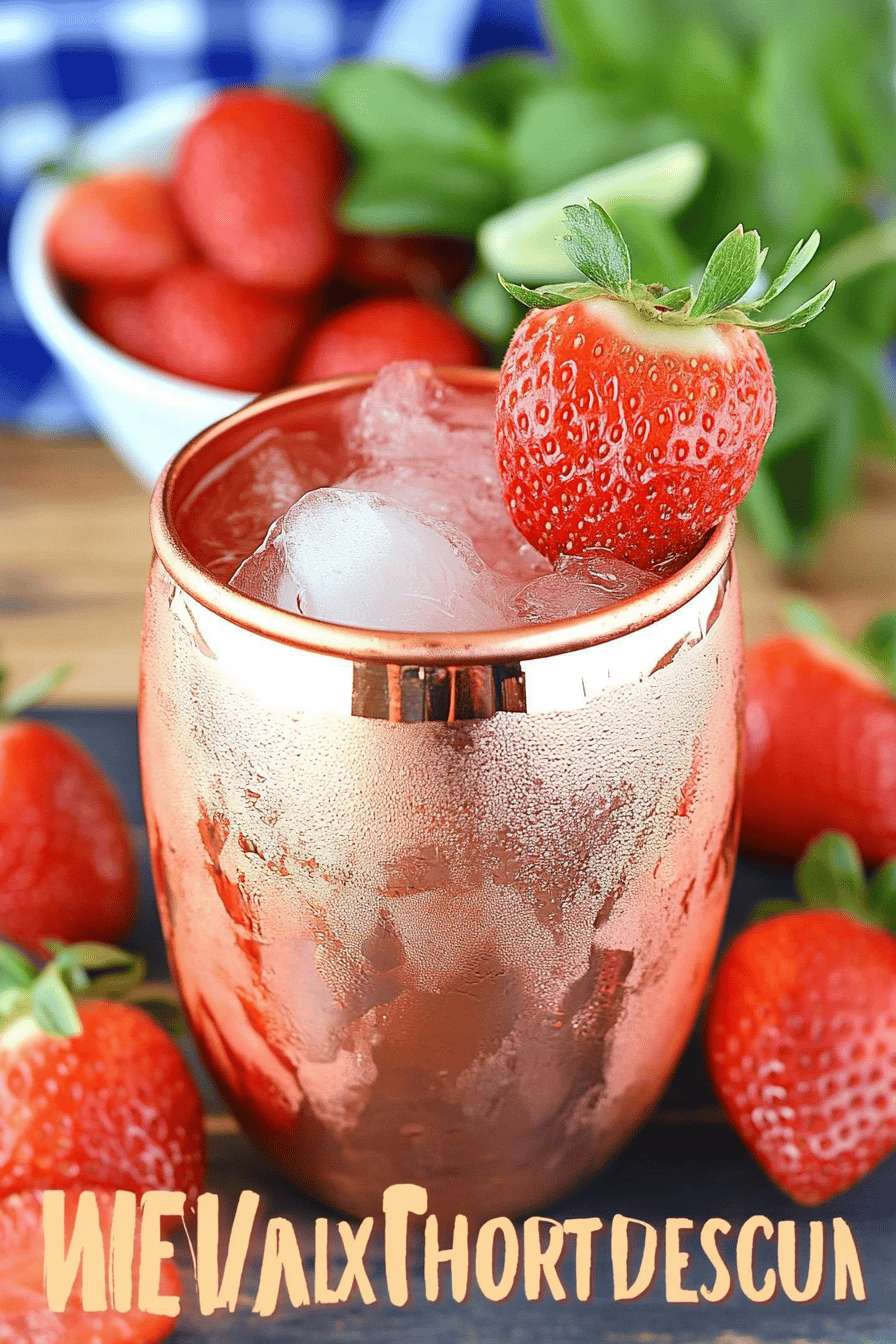 Strawberry Moscow Mule Recipe ingredients