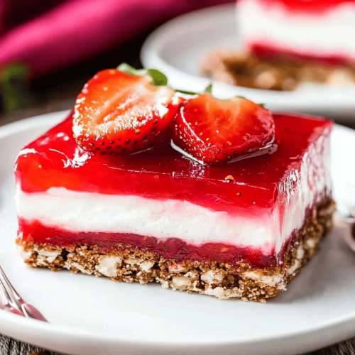 Strawberry Pretzel Bars