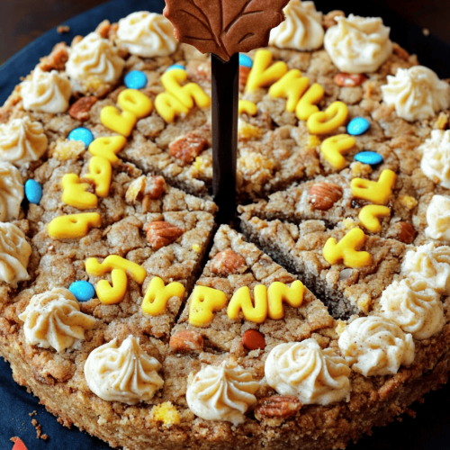 Thanksgiving Cookie Cake