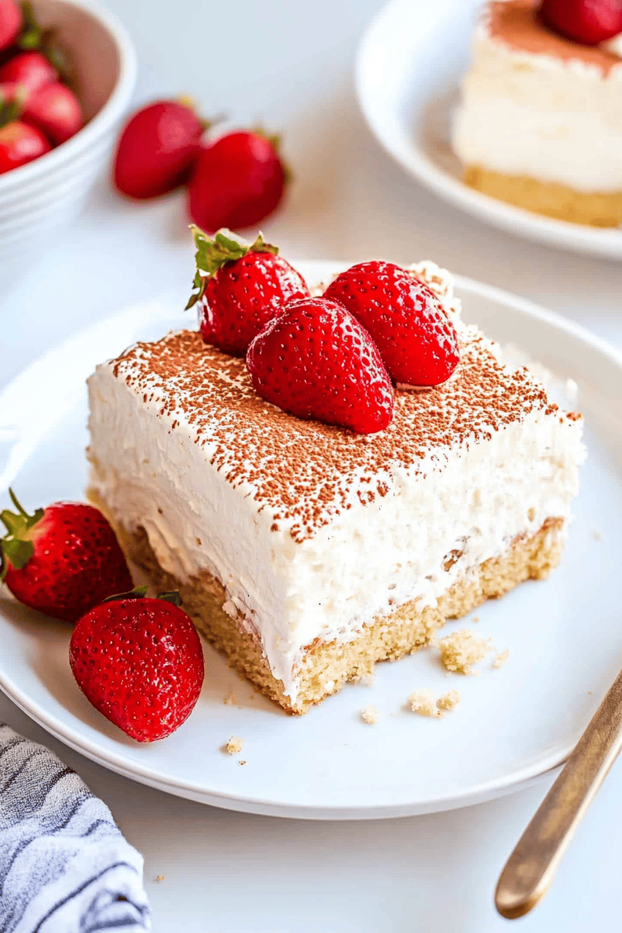 Tres Leches Cake Recipe Final Dish Presentation