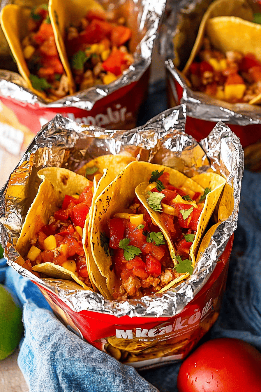 Walking Tacos Recipe Final Dish Presentation