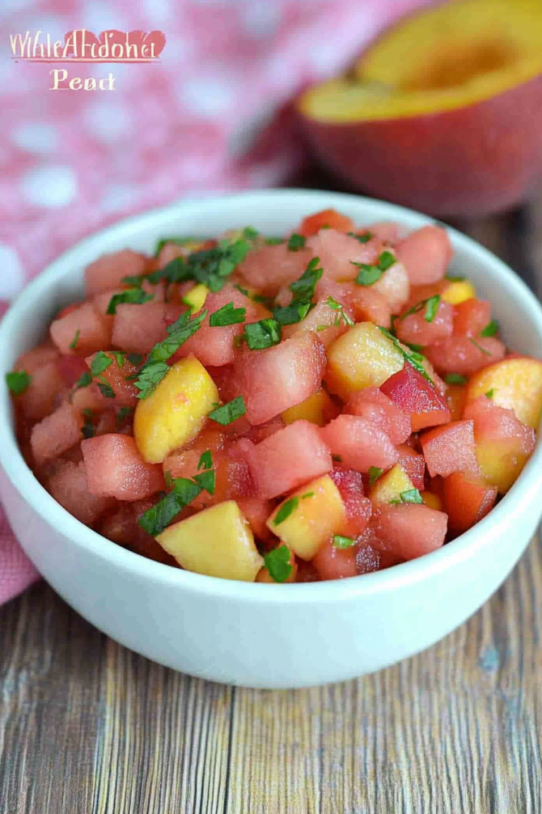 Watermelon Peach Salsa