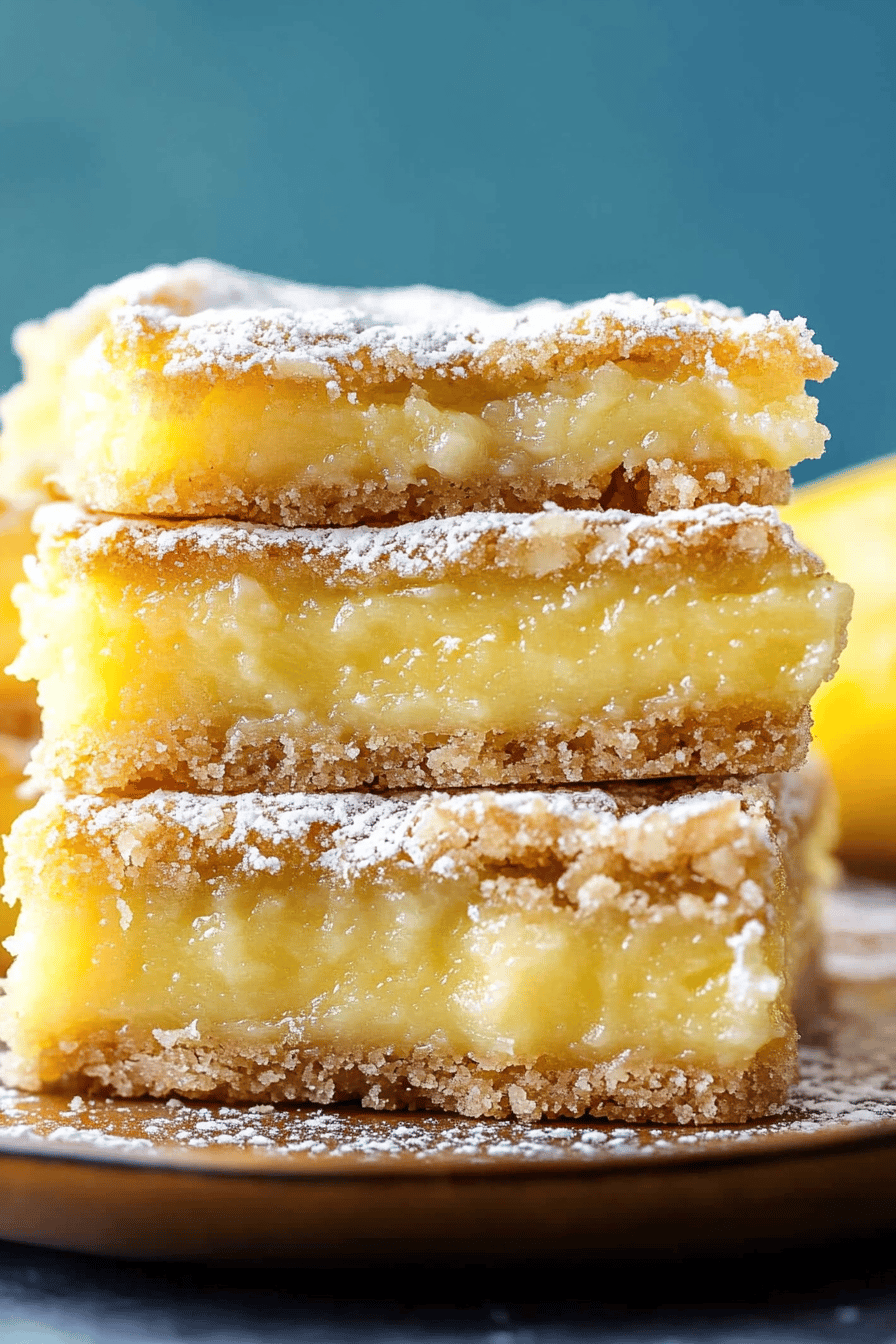 White Chocolate Lemon Bars ingredients