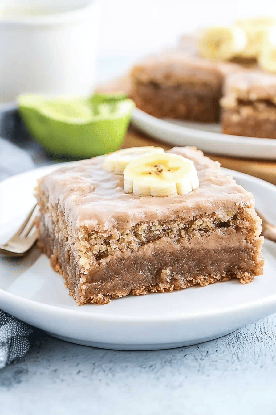 Zucchini Banana Bars Final Dish Presentation