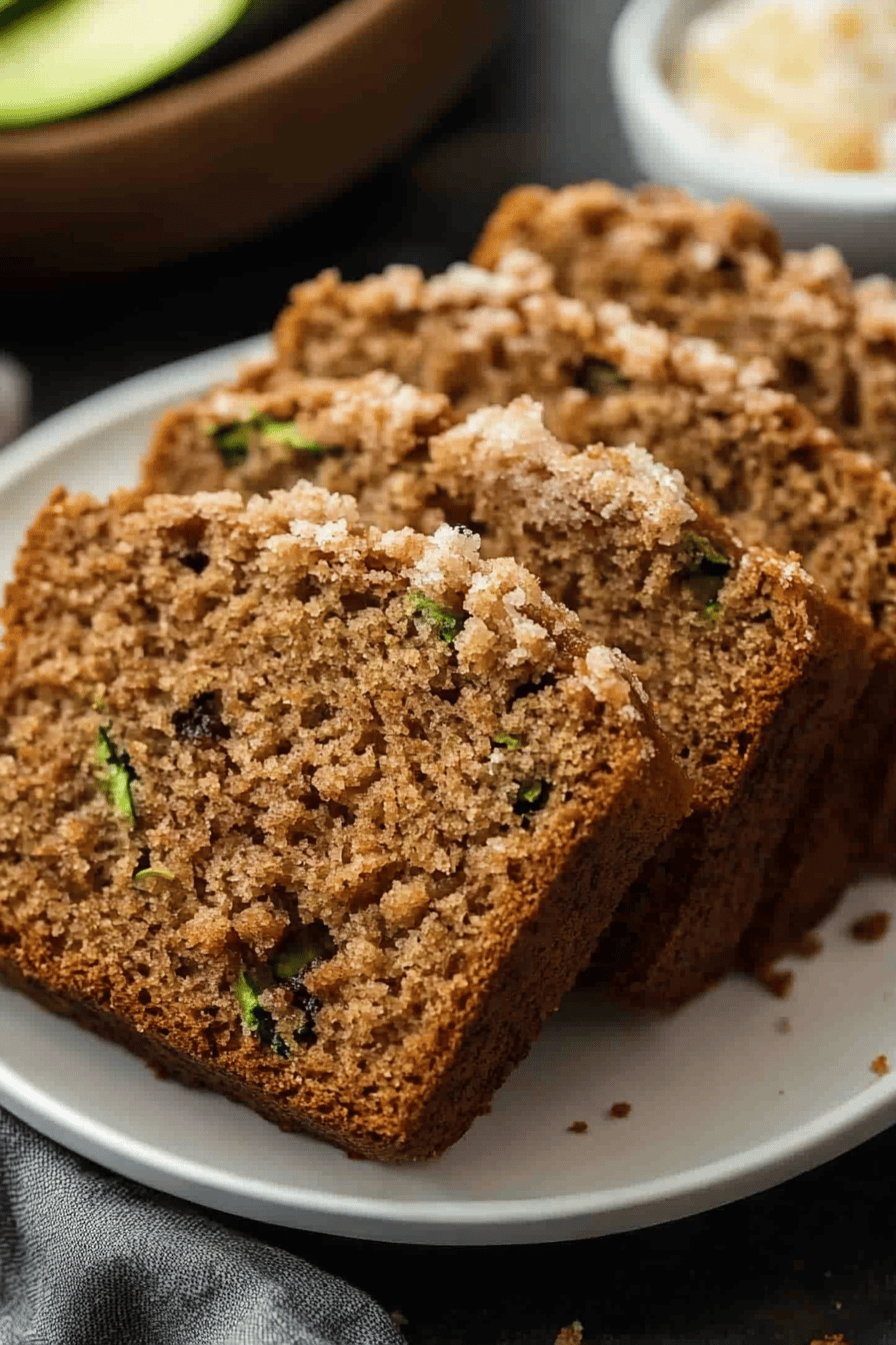 Zucchini Bread Streusel ingredients