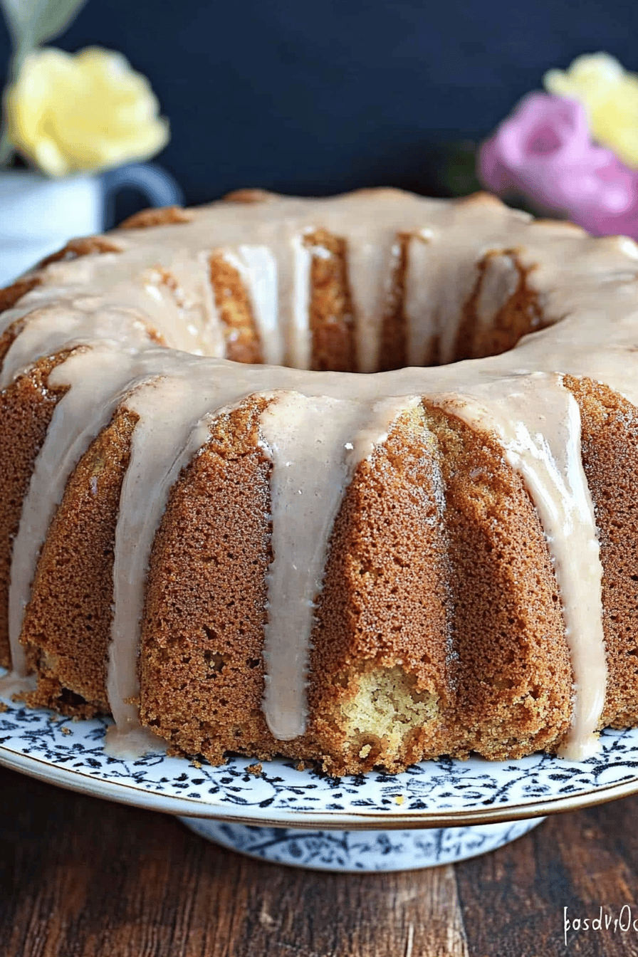 Zucchini Bundt Cake Final Dish Presentation