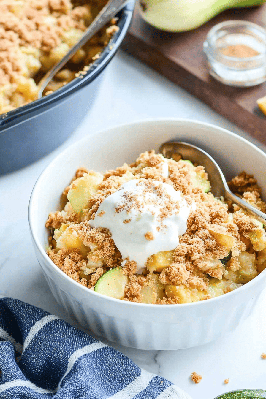 Zucchini Crumble Recipe ingredients