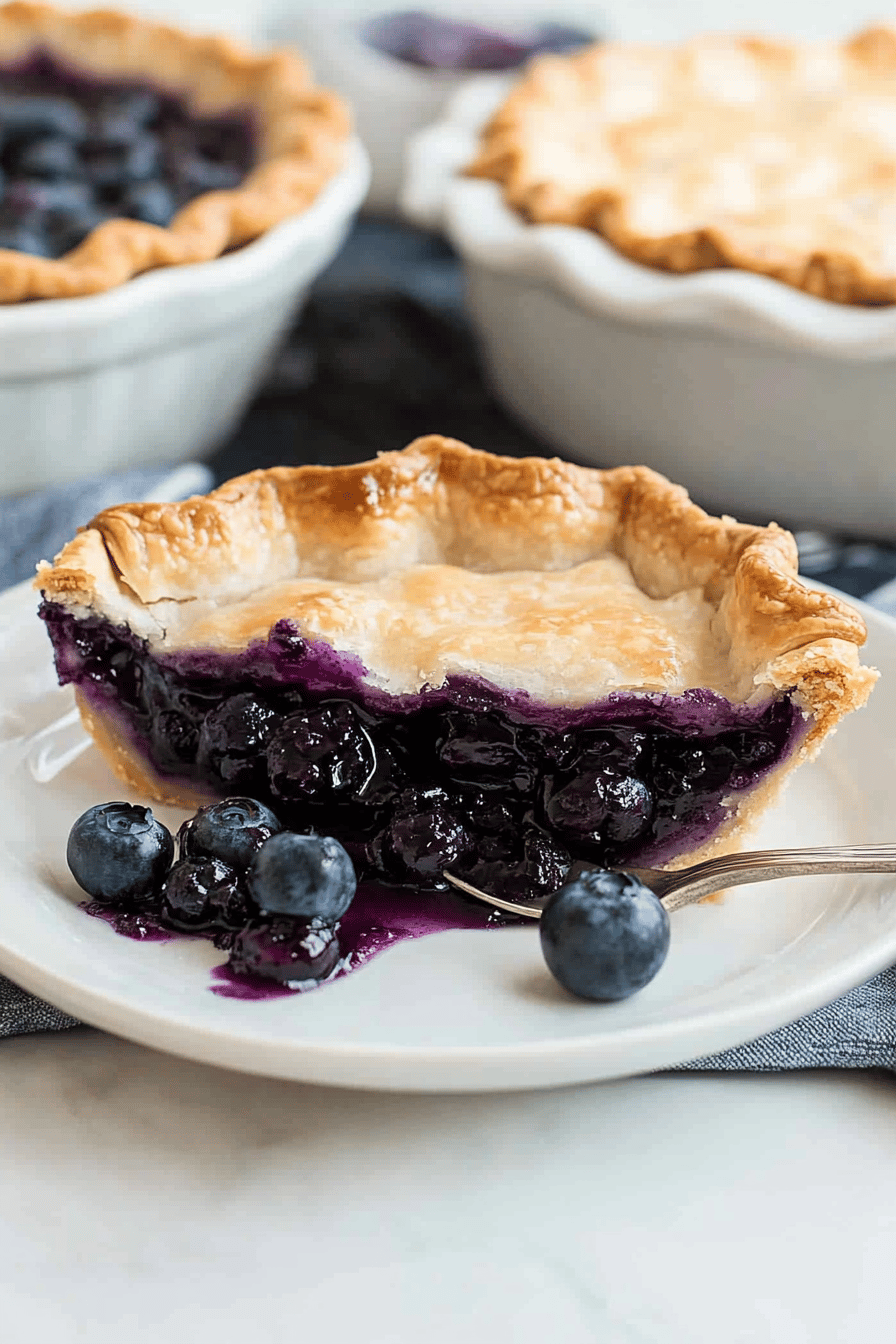 blueberry pie recipe Final Dish Presentation