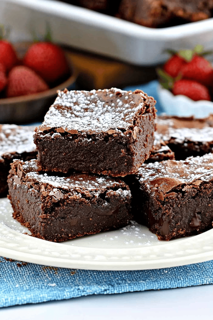 chocolate brownie bars Final Dish Presentation