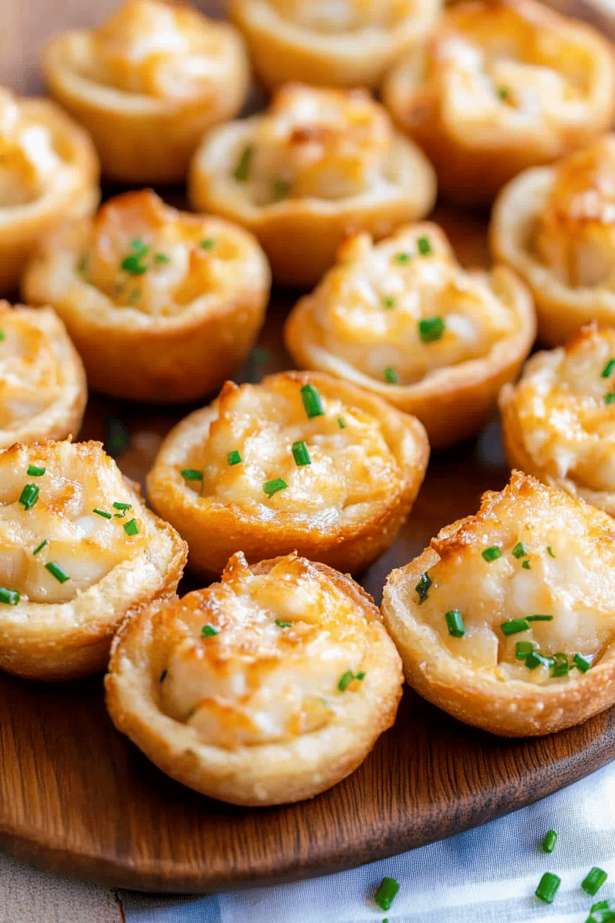 crab puffs recipe Final Dish Presentation
