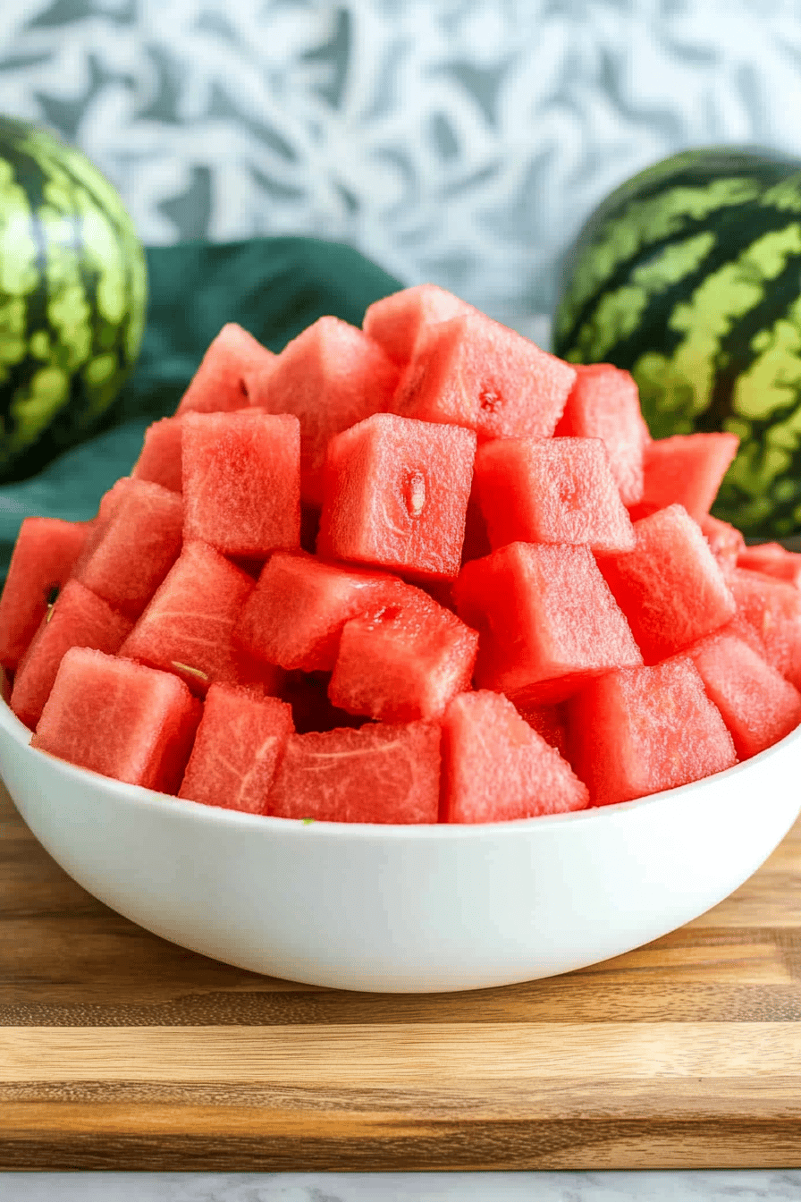 cut a watermelon Final Dish Presentation