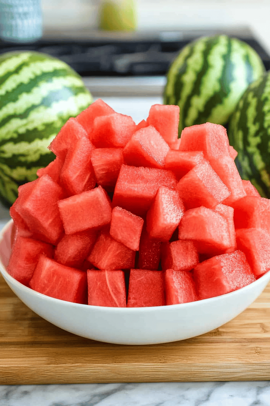 cut a watermelon ingredients