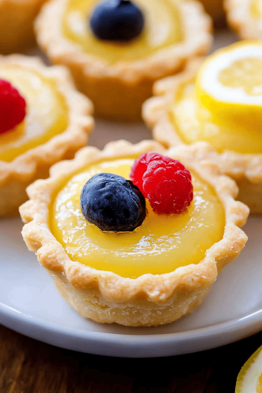 easy lemon tarts Final Dish Presentation