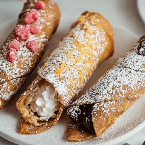 homemade cannolis