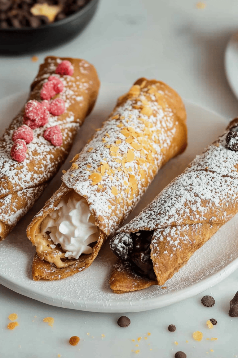 homemade cannolis