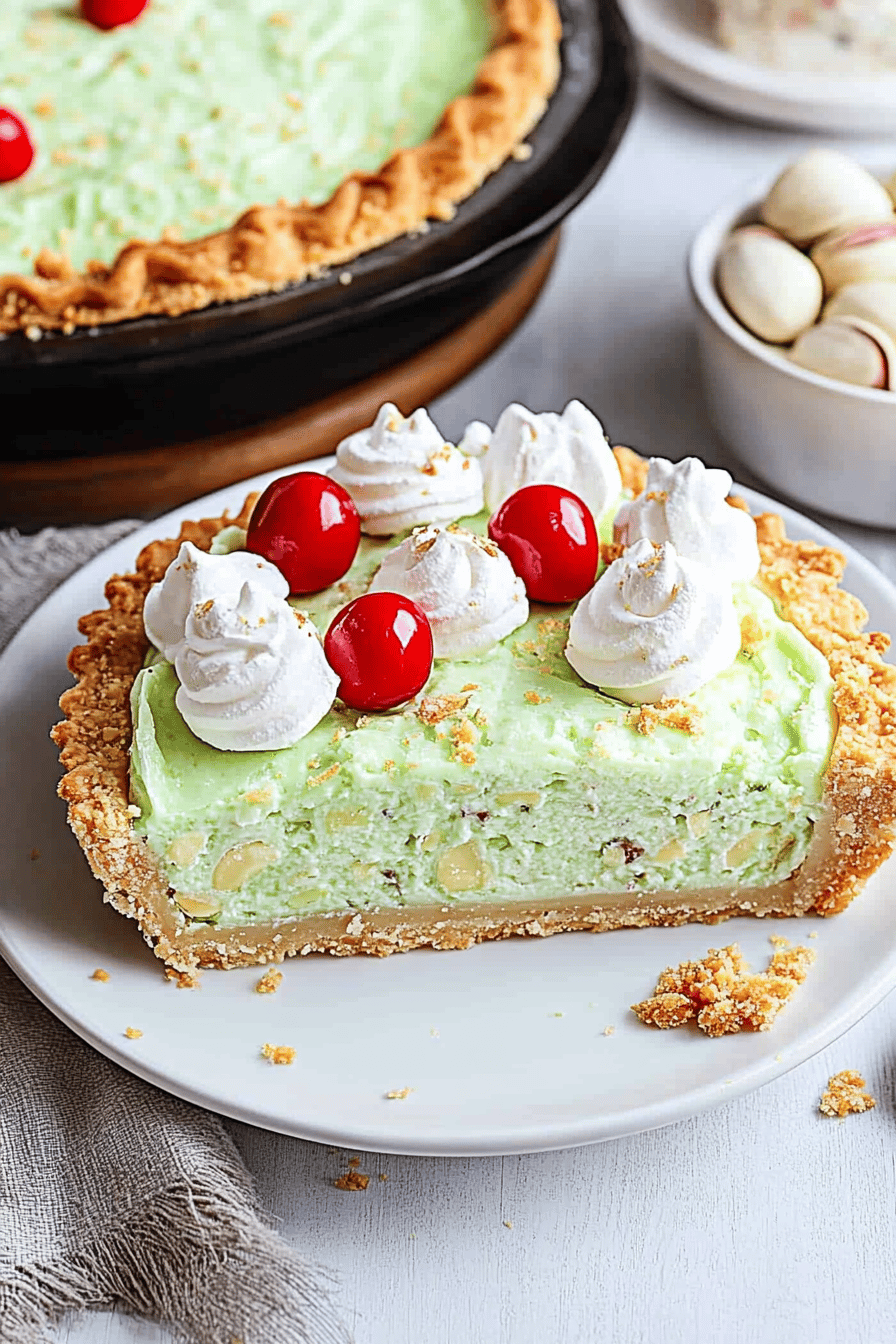 pistachio pie recipe Final Dish Presentation
