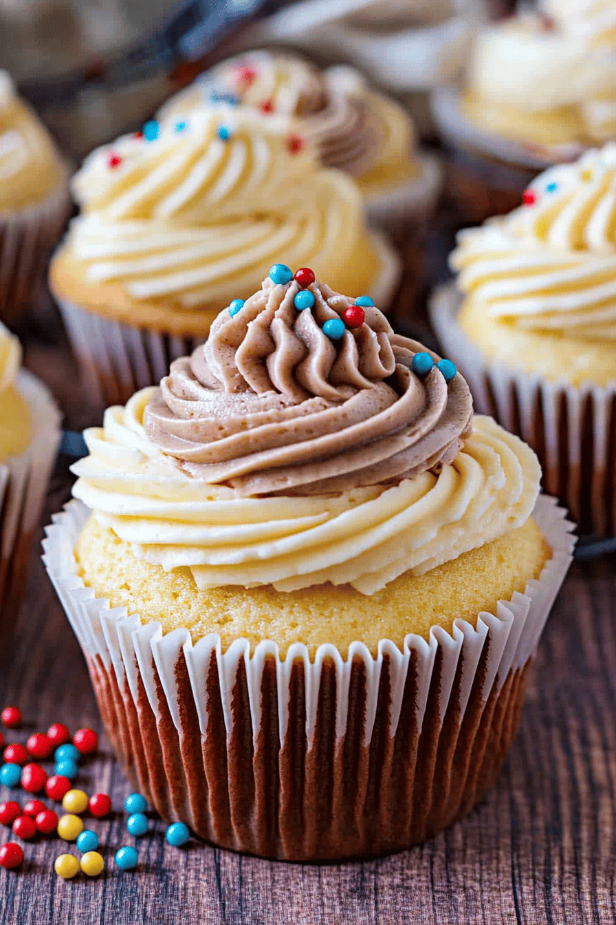 yellow cupcake recipe Final Dish Presentation