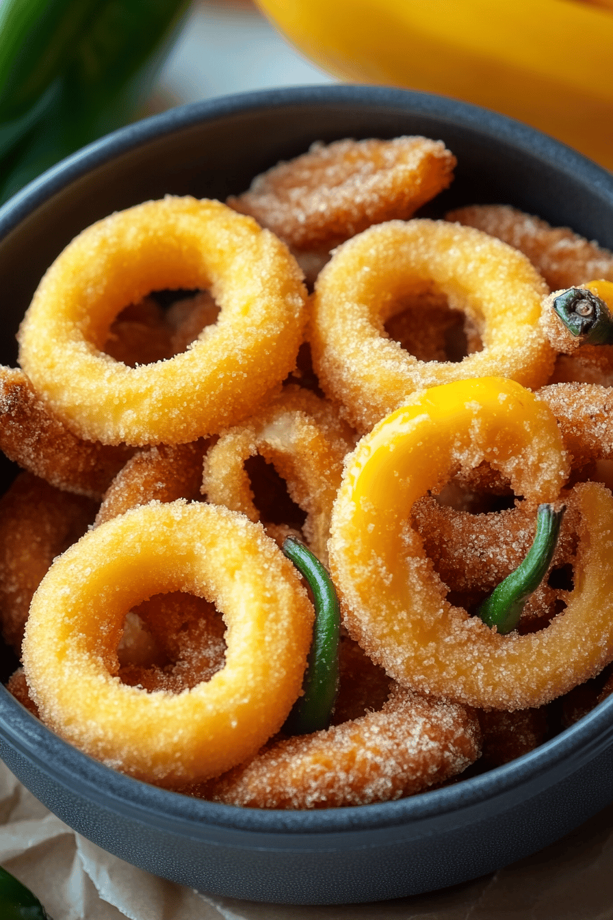 Air Fryer Banana Peppers final dish beautifully presented and ready to serve