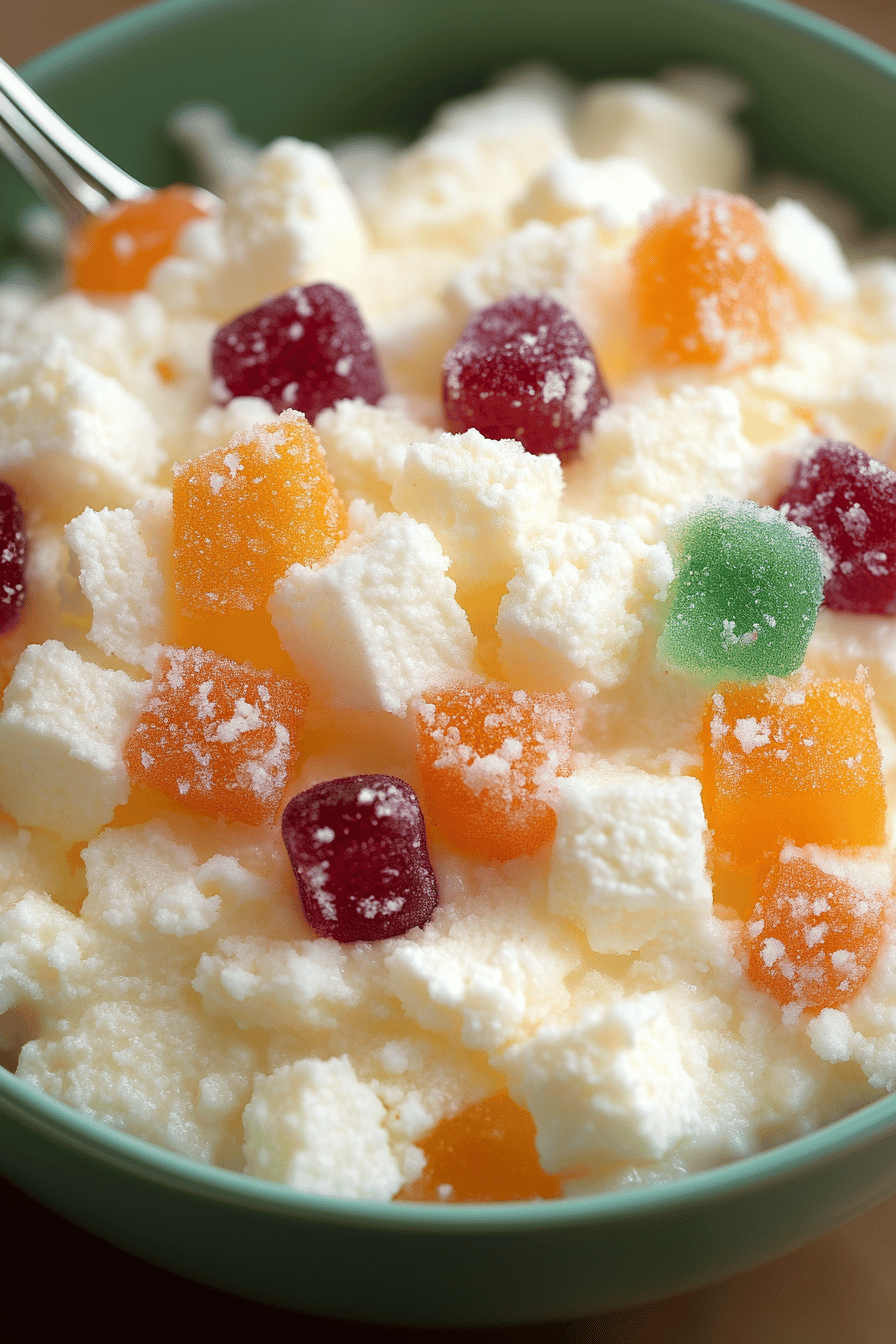 Ambrosia Salad Recipe final dish beautifully presented and ready to serve