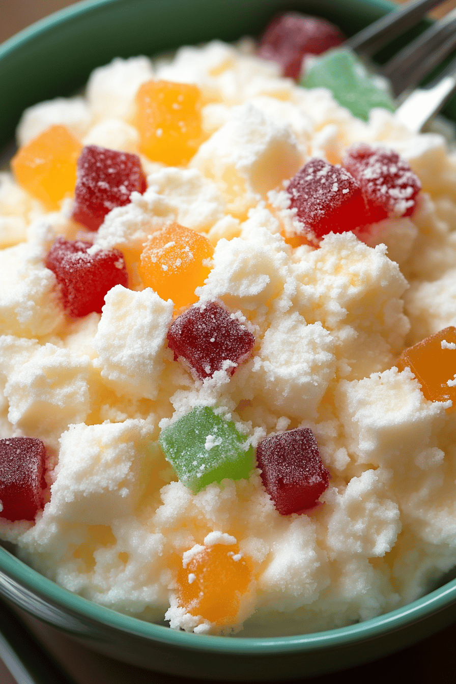 Ambrosia Salad Recipe ingredients organized and measured on kitchen counter