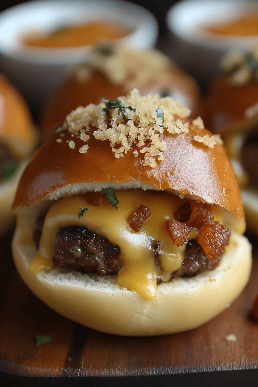 Bacon Cheeseburger Bombs final dish beautifully presented and ready to serve