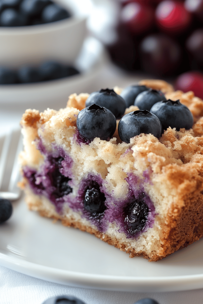 Blueberry Cream Cheese Coffee Cake