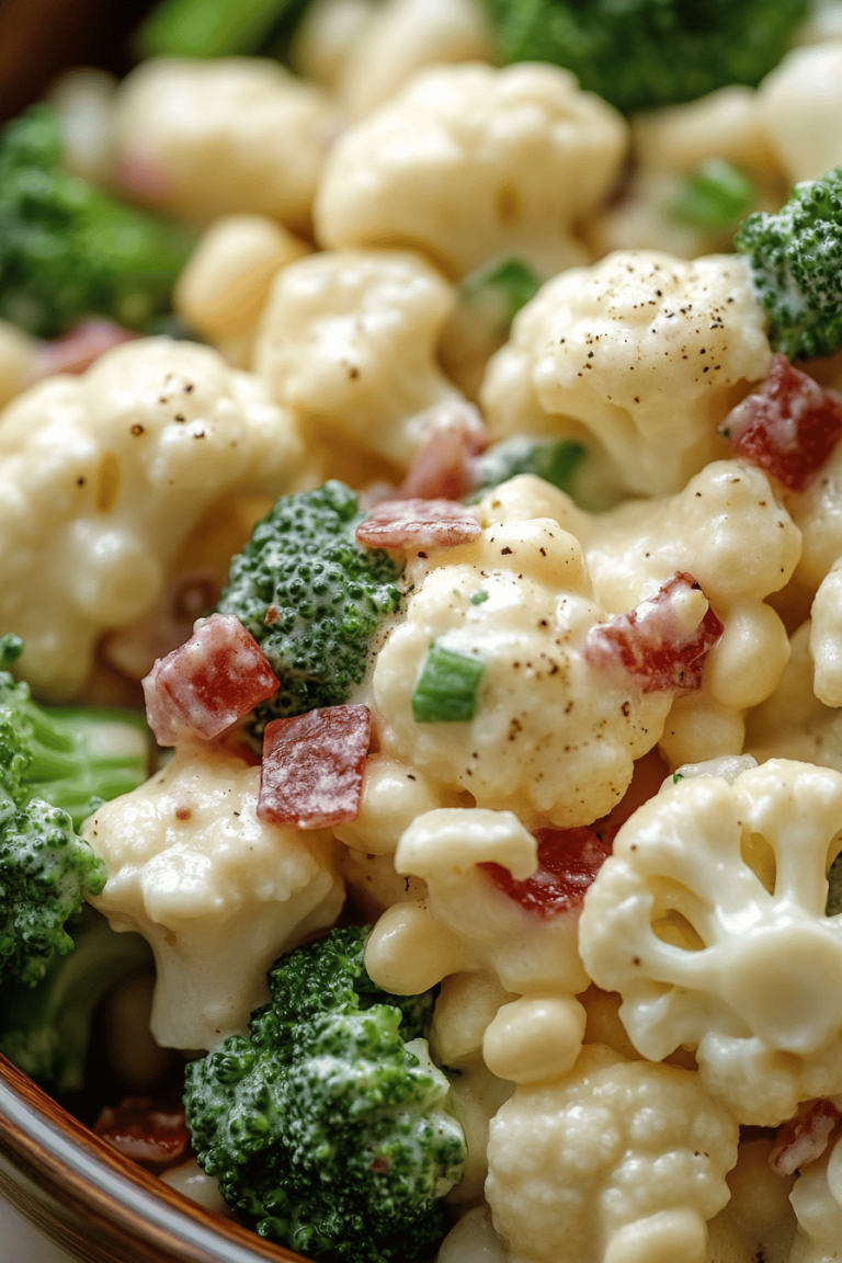 Broccoli Cauliflower Salad Recipe