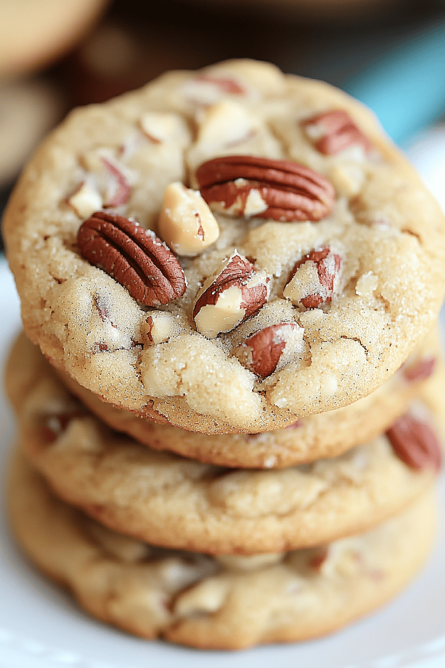 Butter Pecan Cookies final dish beautifully presented and ready to serve