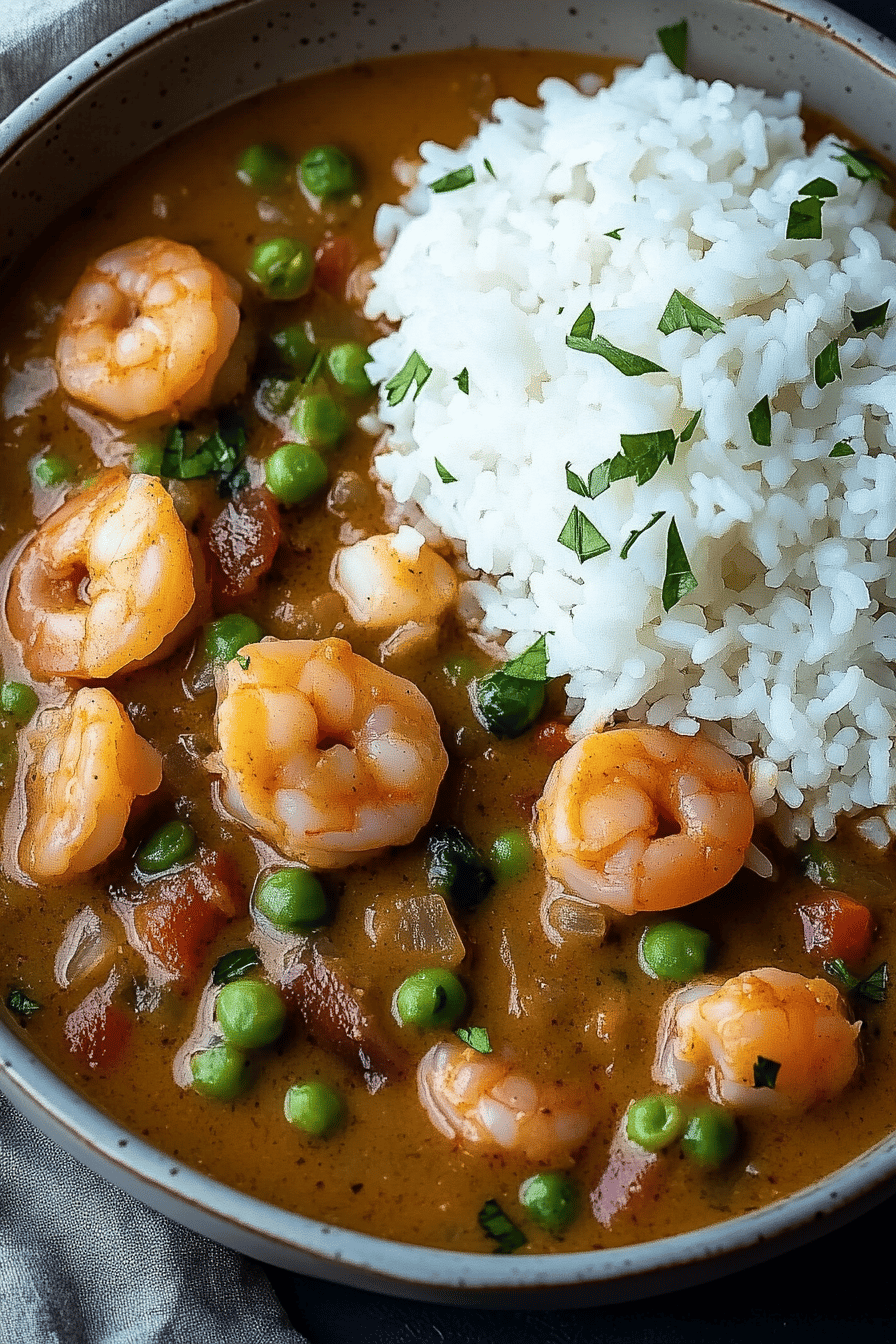 Cajun Crawfish Etouffee final dish beautifully presented and ready to serve