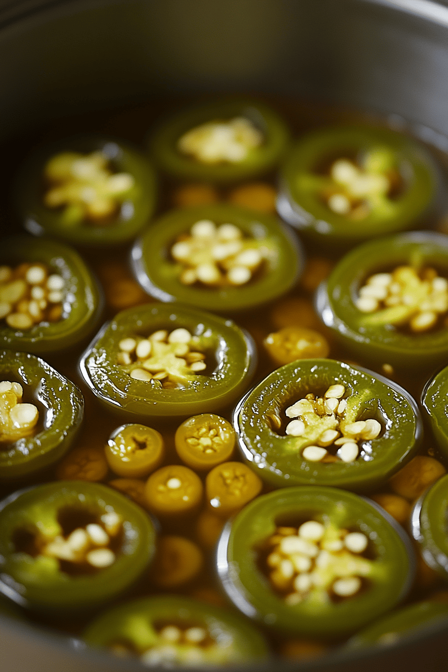 Candied Jalapenos ingredients organized and measured on kitchen counter