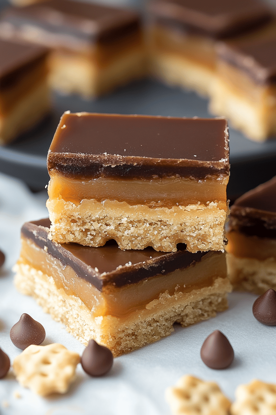 Caramel Cracker Bars Final Dish Presentation