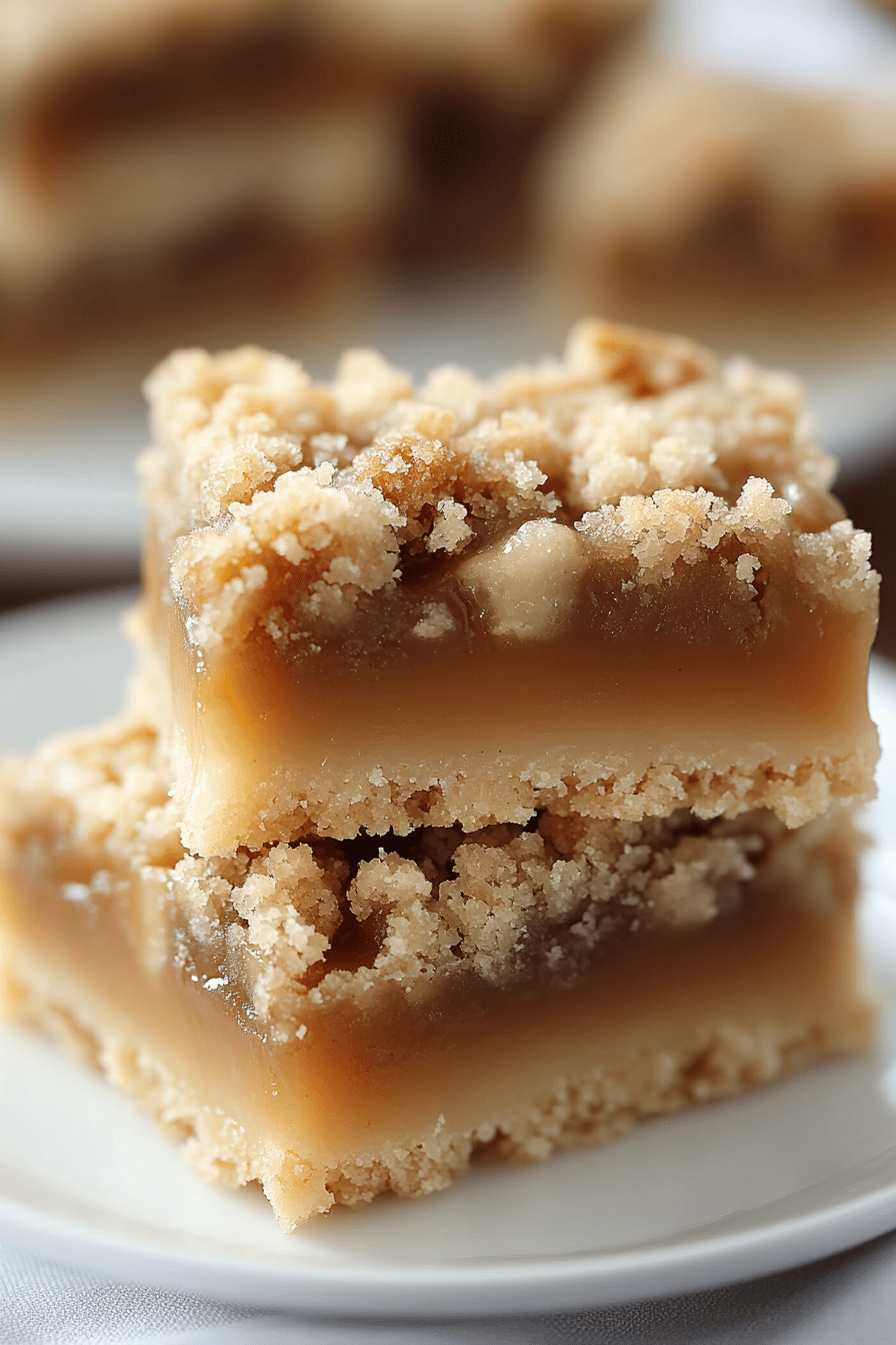 Caramel Crumb Bars ingredients organized and measured on kitchen counter