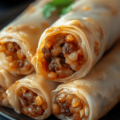 Cheeseburger Spring Rolls