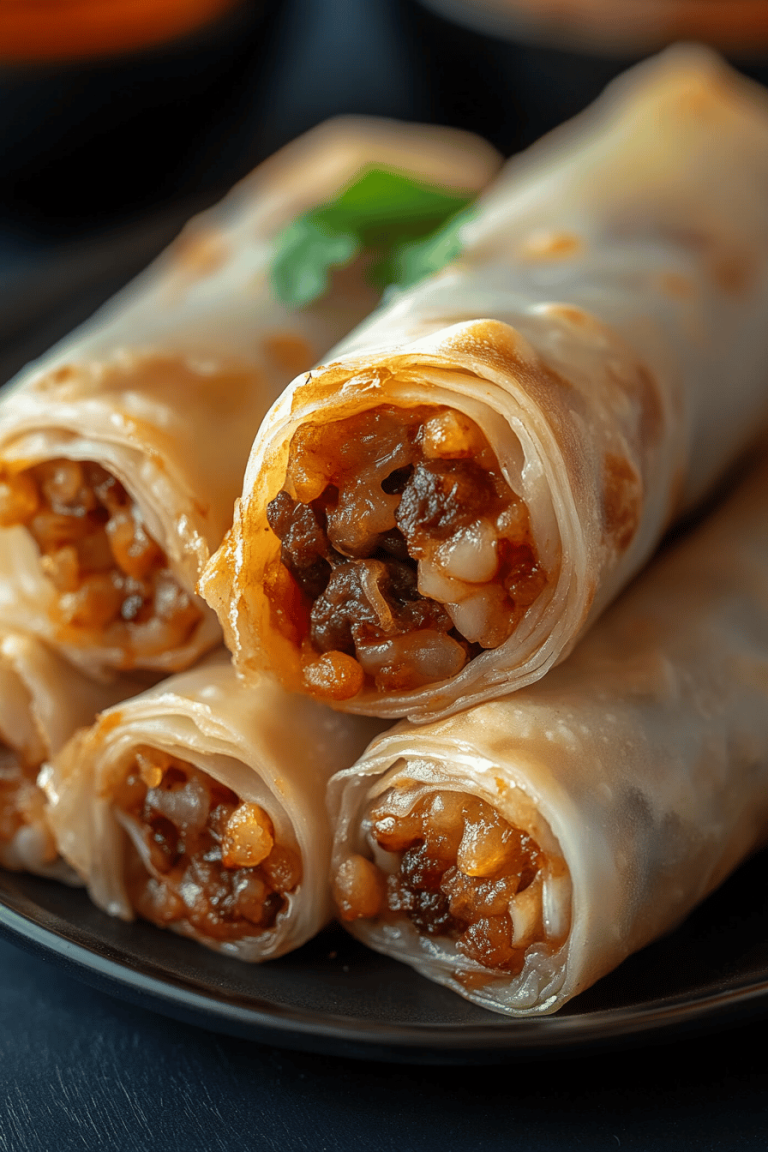 Cheeseburger Spring Rolls