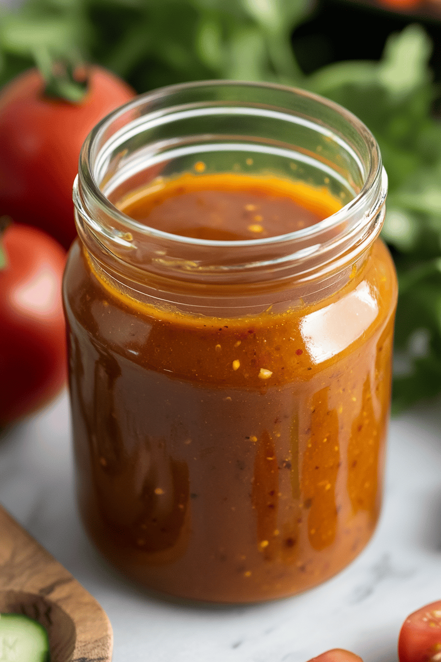 Chipotle Honey Vinaigrette Recipe ingredients organized and measured on kitchen counter