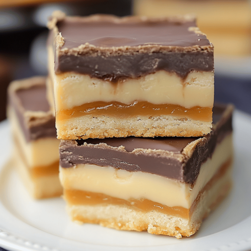 Chocolate Caramel Shortbread Bars