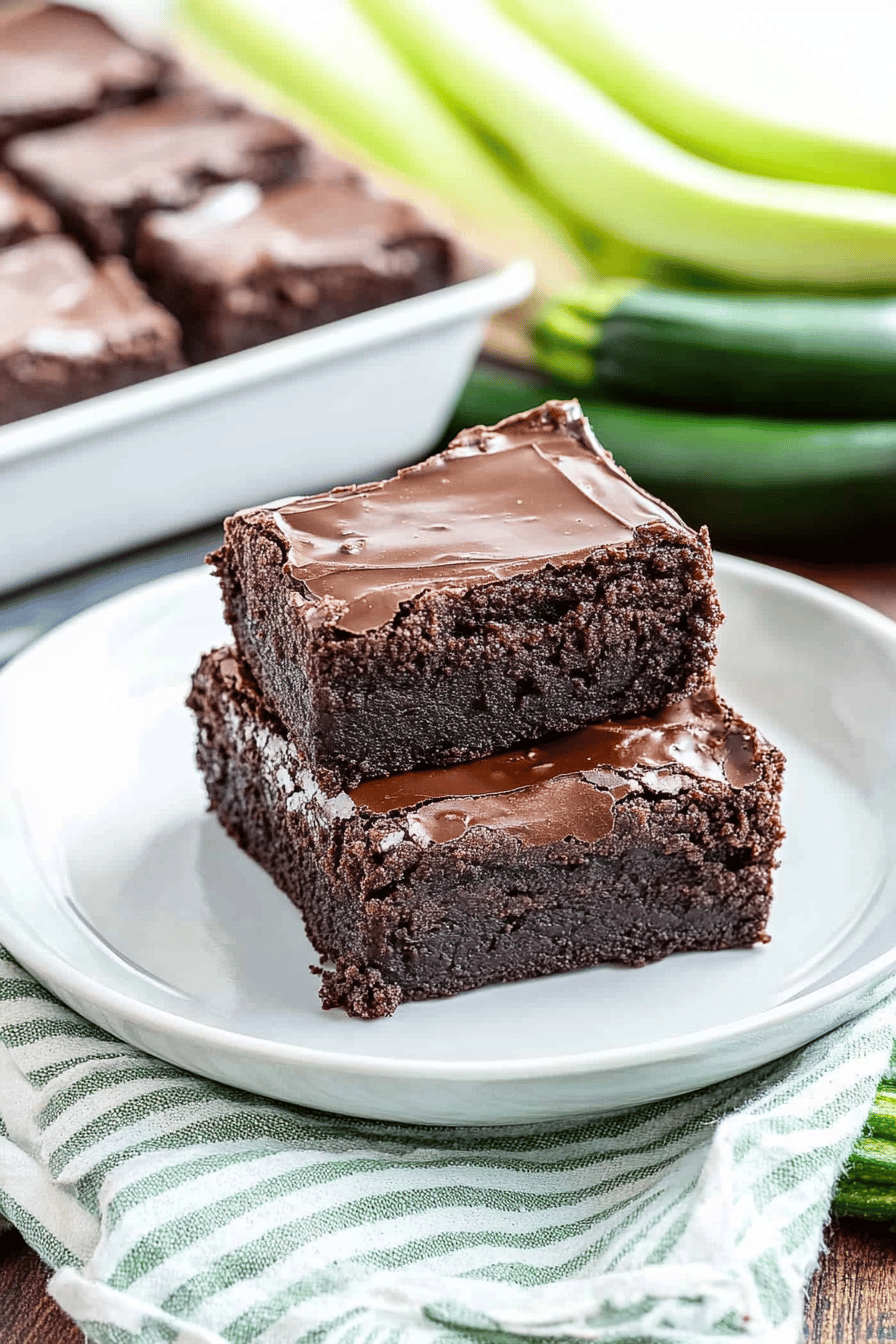 Chocolate Zucchini Brownies ingredients